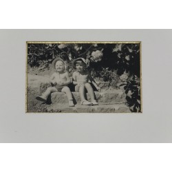 Cadre photo noir et blanc enfants